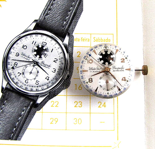 Diagrafic White Star, with VENUS movement handwinding. NOS, swiss made. RAR!!