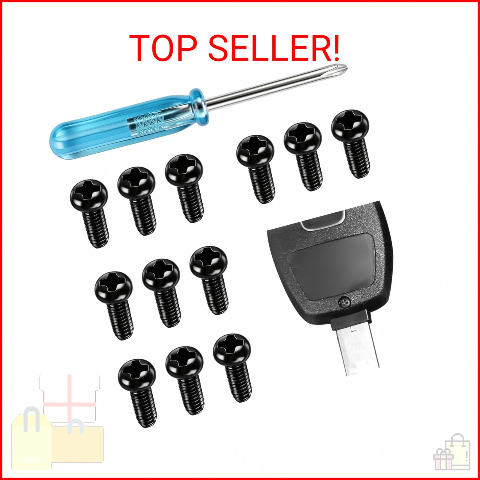 12PCS M2*5 Car Key Fob Screws OEM#35116-SDA-A11,Stainless Steel Key Fob Repair K