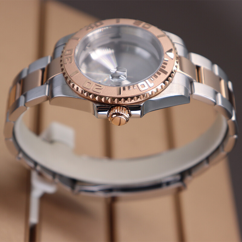 40mm Sterile Watch Cases 20mm Strap Prominent Ceramic Bezel Fit Nh35 36 Movement