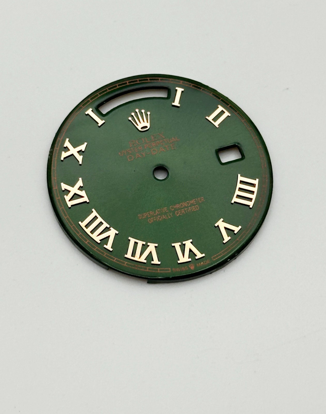 ROLEX GREEN DIAL WITH PINK ROSE ROMAN NUMERAL FOR 40MM PRESIDENT