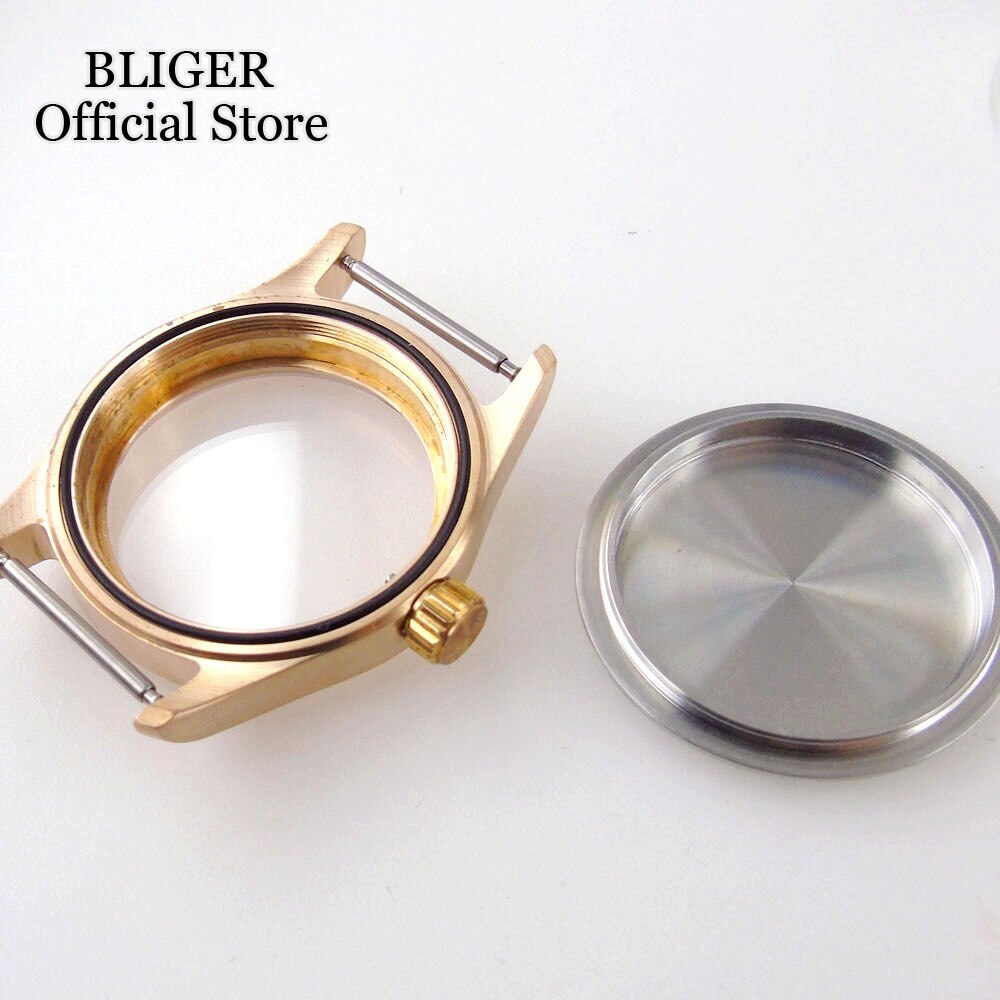 Cusn8 Real Bronze 36mm Diving Automatic Watch Case 200M Waterproof fit NH35 NH34