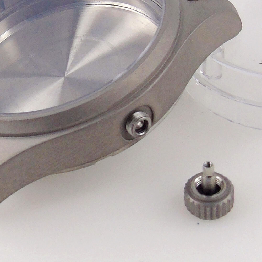 39MM Prevent Allergy Sapphire Glass Titanium Watch Case Fit Japan NH34 NH35 NH36