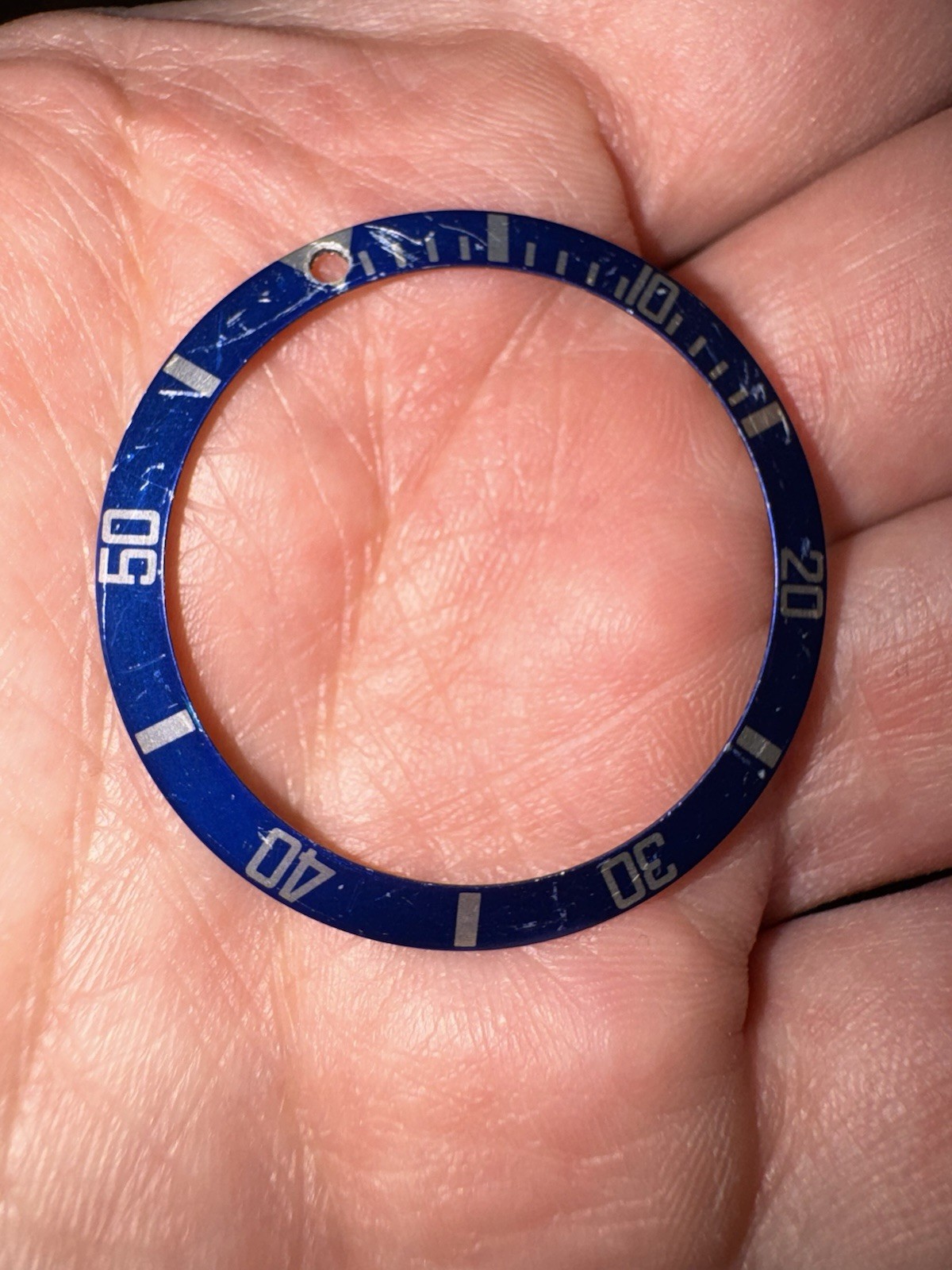 Genuine Rolex Submariner Insert 16610 16800 168000 16613 BLUE GLOSSY Original