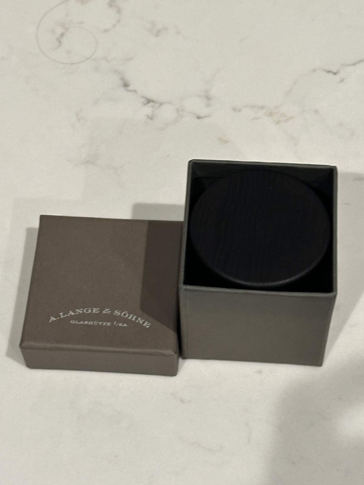 A Lange & Sohne Black Wood Watchmaker Jewelers Magnifying Eye Glass Watch Loupe