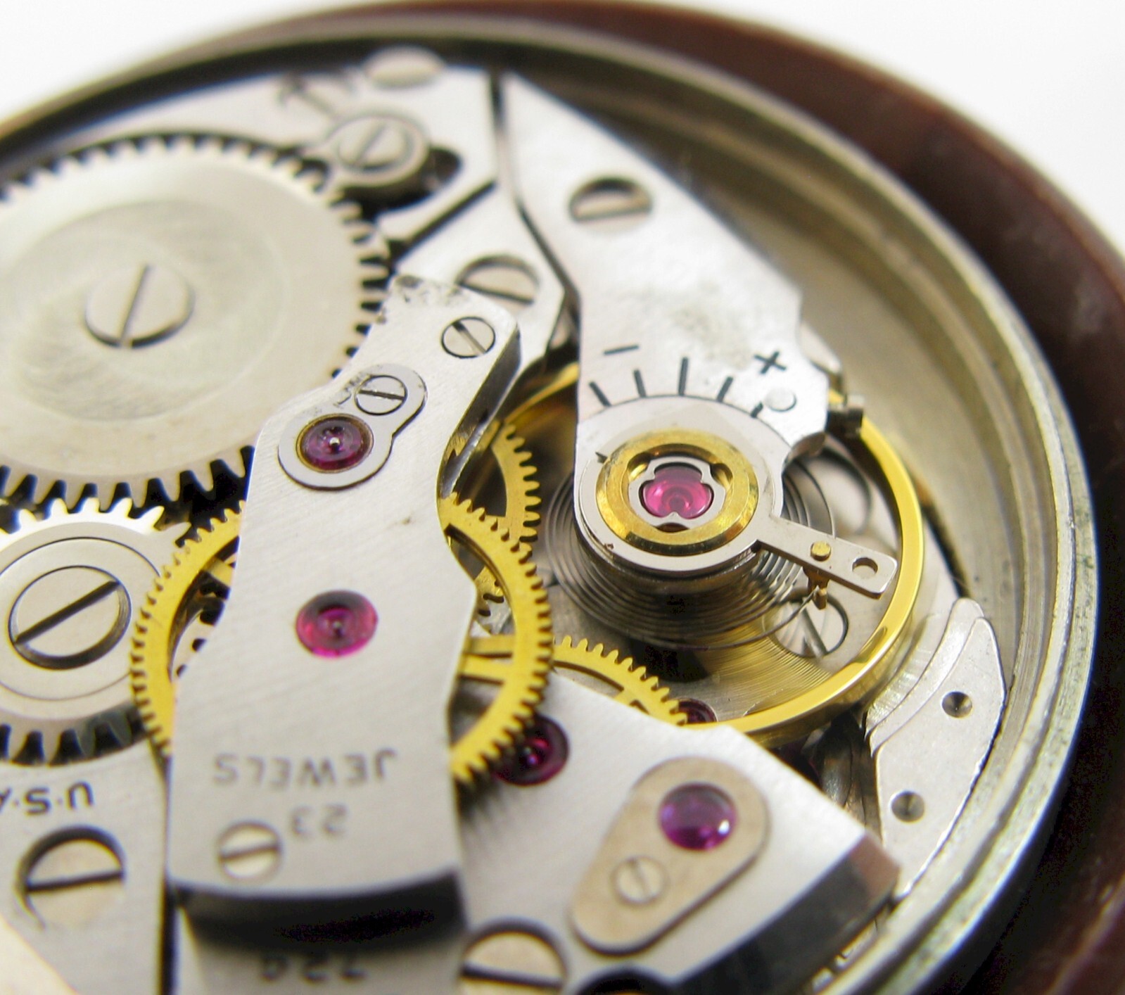 Elgin 724 23 jewels 6 adj. watch movement & dial for parts … sweep second