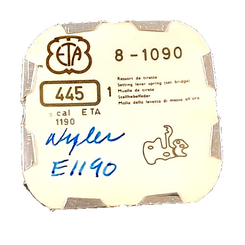 ETA 1090 1190 Setting Lever Spring watch part #445/191 fits-Wyler WF22 Ill. 656