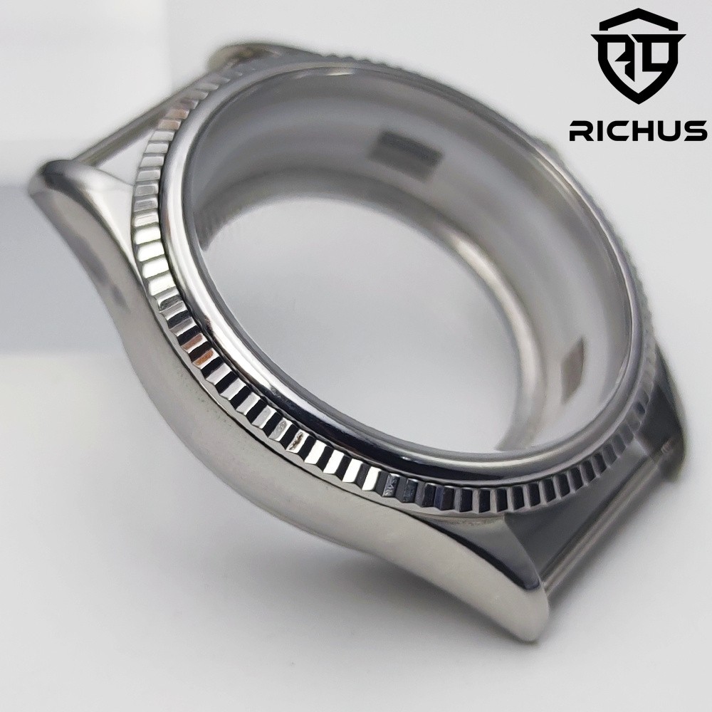 39mm Watch Case Sapphire Glass Fit NH34 NH35 NH36 ETA2824 PT5000 Movement