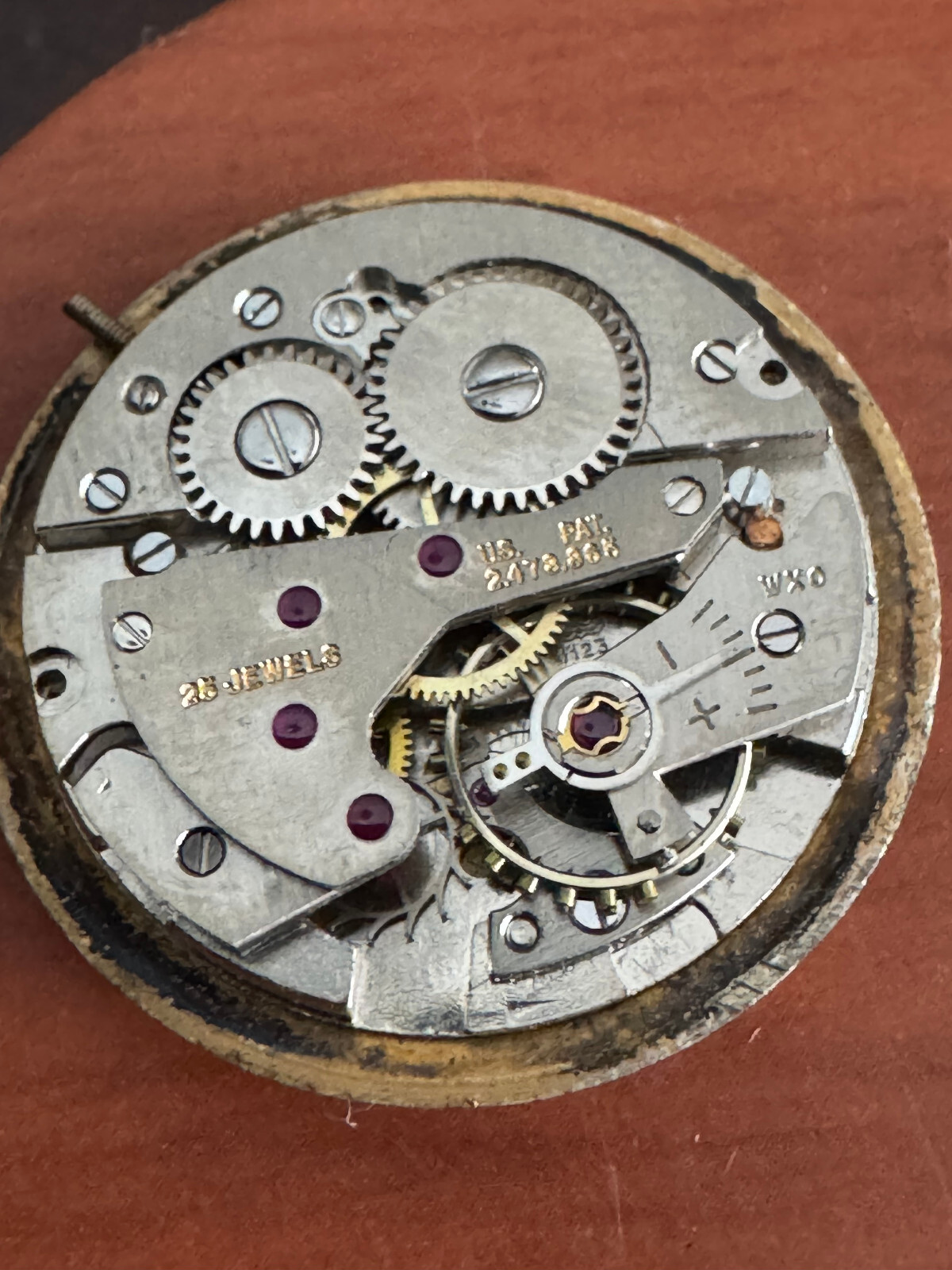 VINTAGE MEN’S WALTHAM WRIST WATCH MOVEMENT CAL. AS 1123 KEEPING TIME 25 JEWEL
