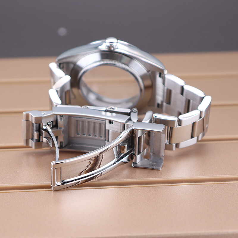 36mm/40mm EXPLORER Watch Case strap Couple style Stainless Steel Exhibition back