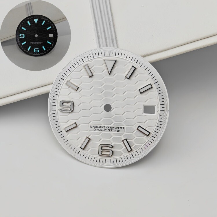 28.5mm 31mm Watch Dial blue Luminous fits NH35/NH36 movement Watch Parts