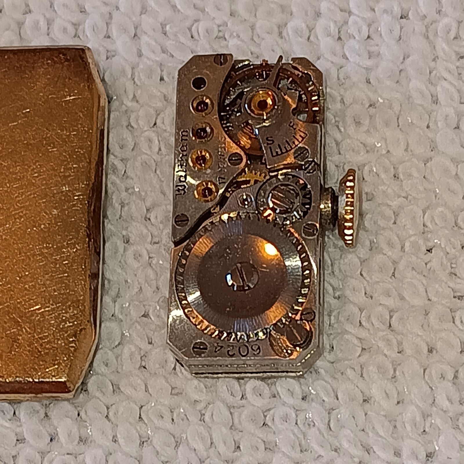 Vtg 1930s Waltham Ladies Model 400 17J Baguette GP Watch (Repair/Parts)