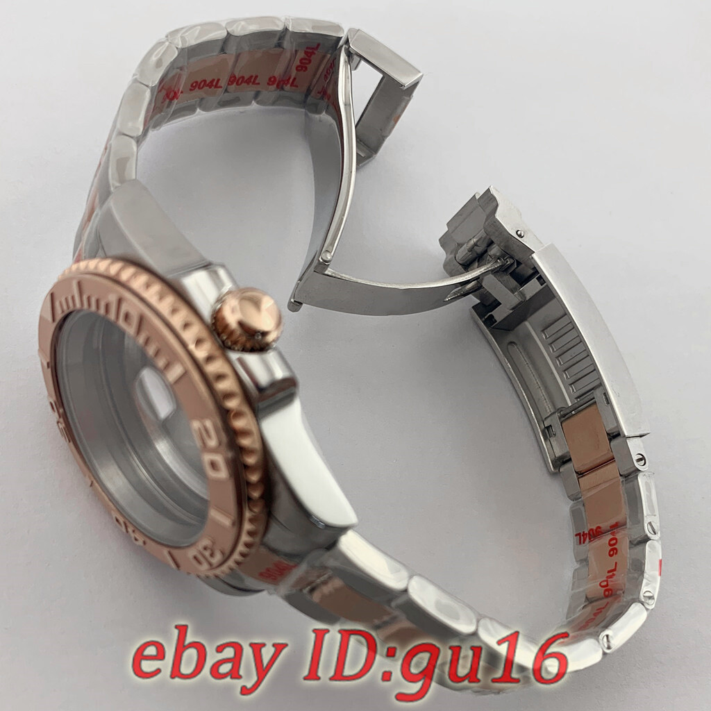 40mm Sapphire crystal Watch Case Fit NH34 NH35 NH36 ETA2824/2836 Miyota8215 821A