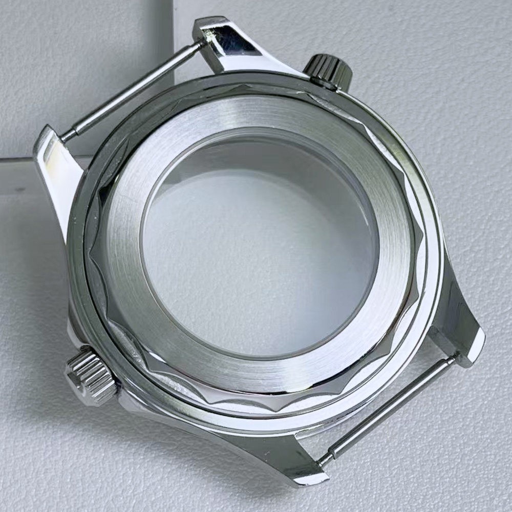 42mm Sea 300 Stainless Watch Case Mineral For NH35/36 8215 Movement 30.8mm Dial