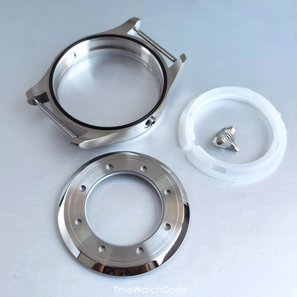 NH35 Pilot Watch Case 43mm for NH36 NH38 PT5000 ETA2824 Sapphire 200M Waterproof