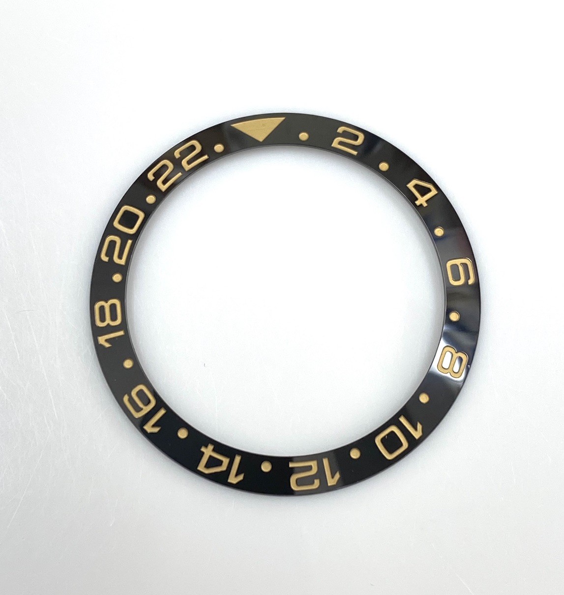 Black/Gold Ceramic Bezel Insert for Rolex GMT-Master II 116718LN & 116713LN