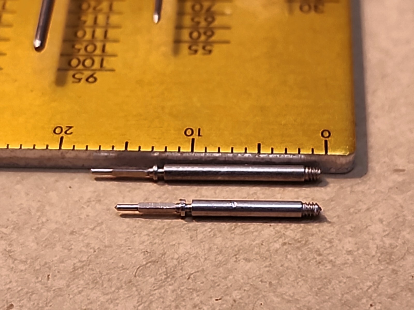2 Bulova Accutron 218 Or 219 Mixed Length Setting Stems