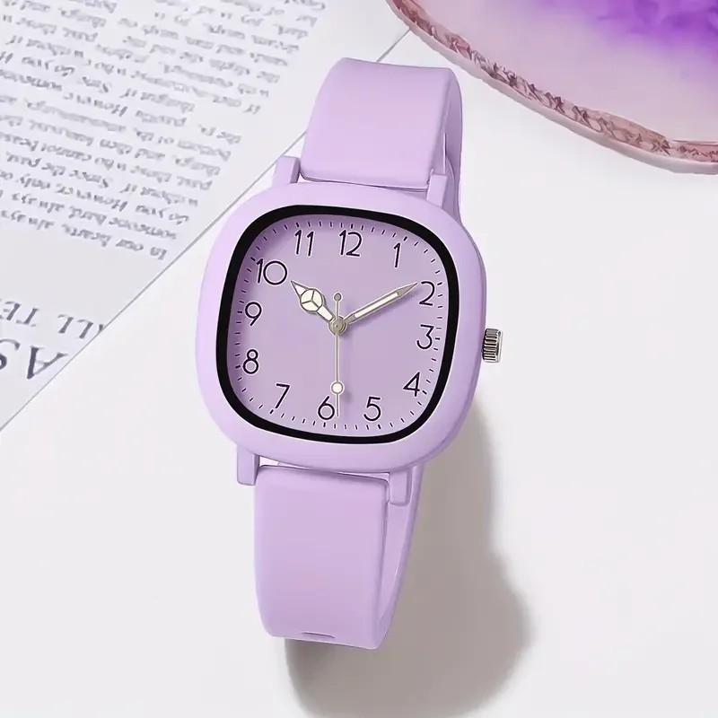 Silicone Quartz Wristwatches Stainless Steel Ladies Watches Women Watch