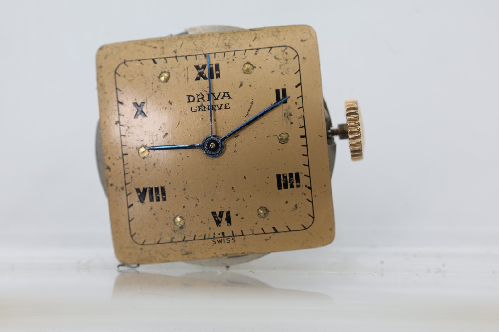 DRIVA GENEVE SWISS 17j WRIST WATCH MOVEMENT, 23.7mm, FOR REPAIR (NH)