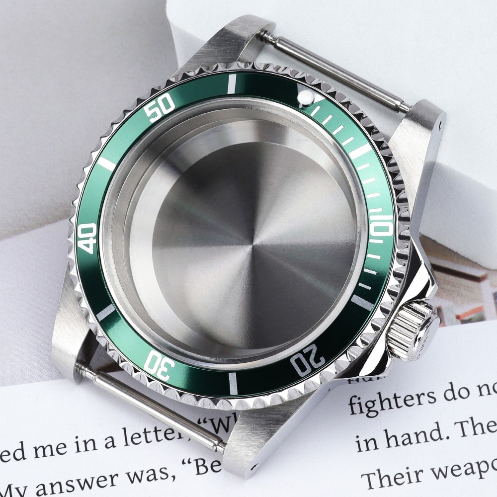 FEIYASHI Brushed STEEL 39mm Sapphire Date Watch Case Oyster For Seiko NH35 NH36