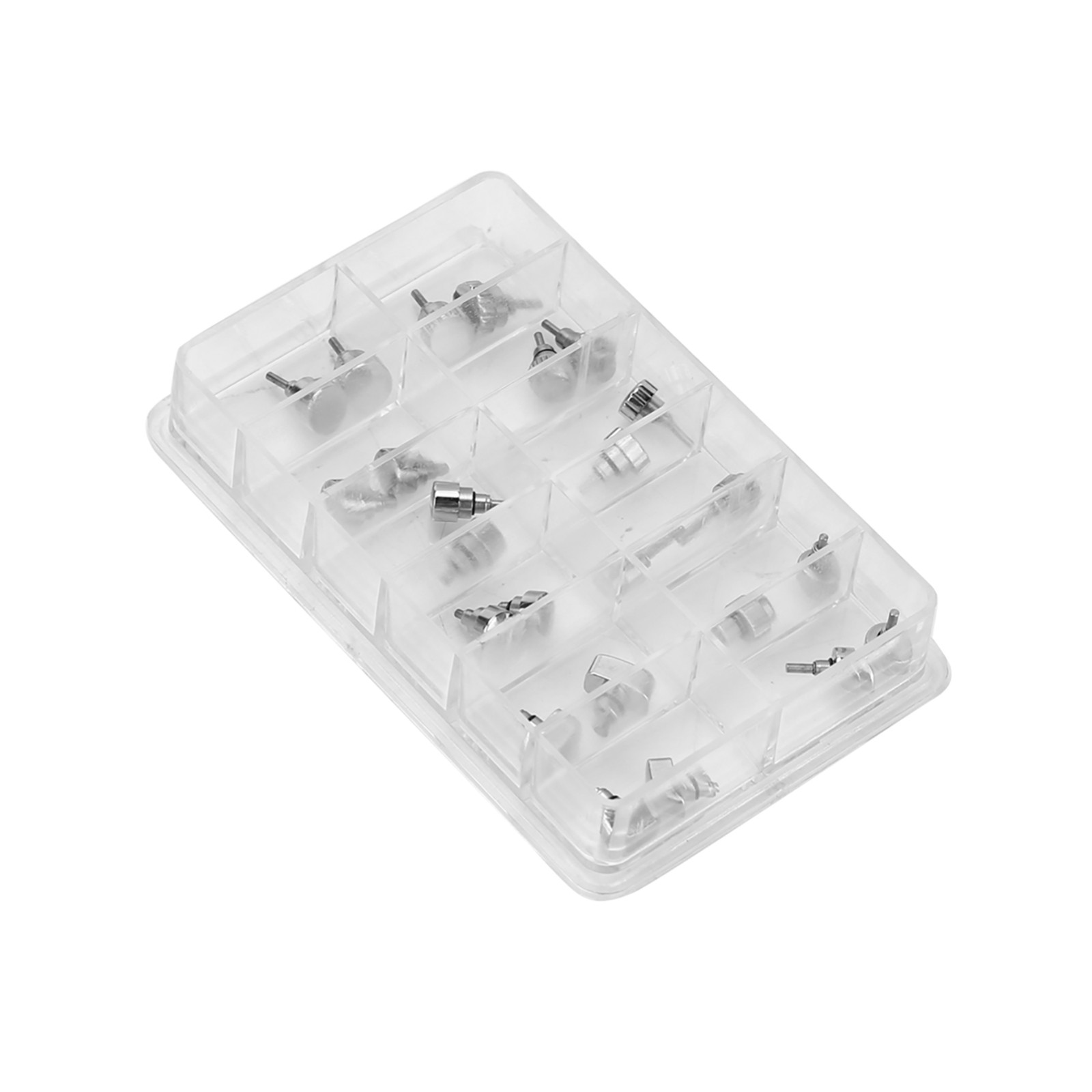 24Pack Stainless Steel Watch Push Press Button Assortment Watchmaker Repair Kit