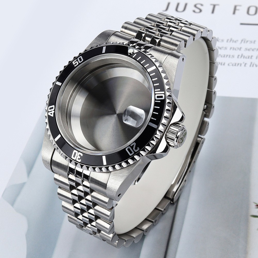 Diver Bezel 39mm Watch Case STAINLESS BAND Sapphire SUB Mod For Seiko NH35 NH36