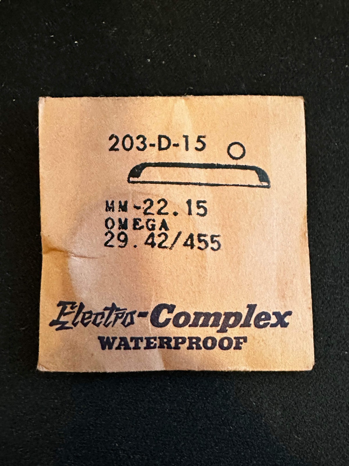 Electro-Seal #203-D-15 Wrist Watch Crystal 22.15mm for Omega 29.42 – New
