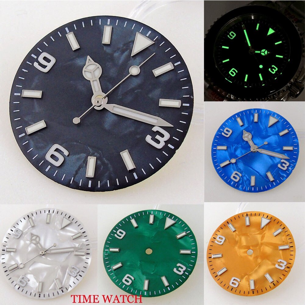 29mm Luminous Watch Dial Hands Fits NH35A NH36A Miyota8215 DG2813 ETA2824 PT5000