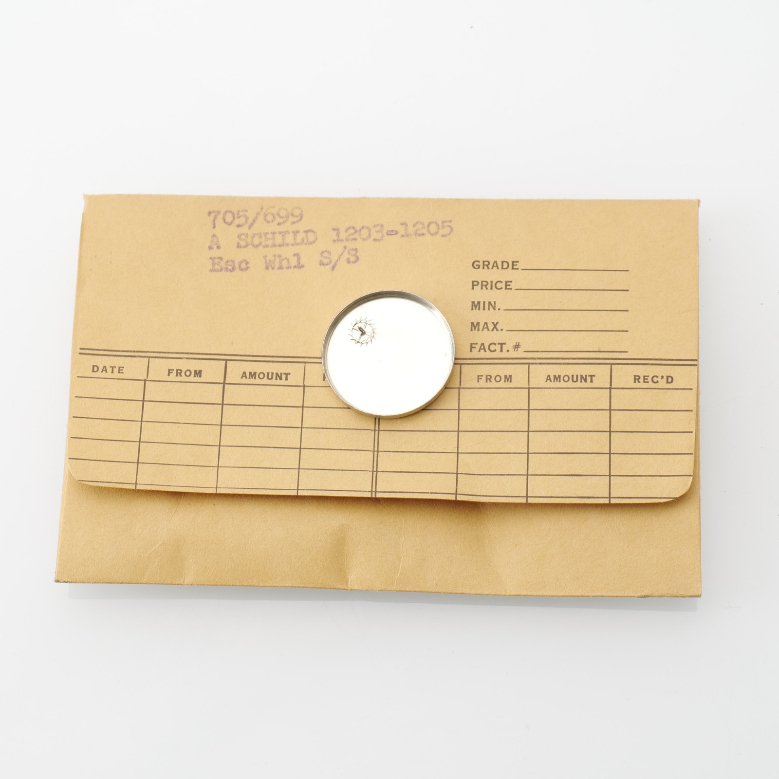 A Schild AS 1203-1205 Escape Wheel Watch Part New Old Stock Bestfit 705/699