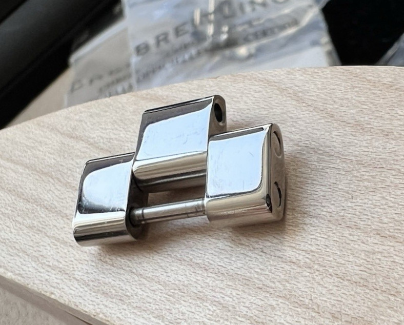 NEW BREITLING AEROSPACE TITANIUM LINK REF: 510.1114 18MM OEM FACTORY SWISS MADE