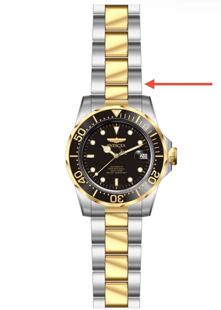 INVICTA 8927 Men’s Watch Link Two Tone Stainless Steel Extension Extra 1pc