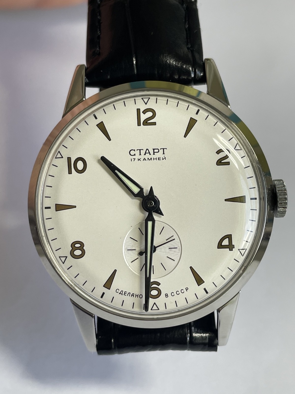 START WRISTWATCH 17 JEWELS Very rare vintage mechanism 3 kv 57 years