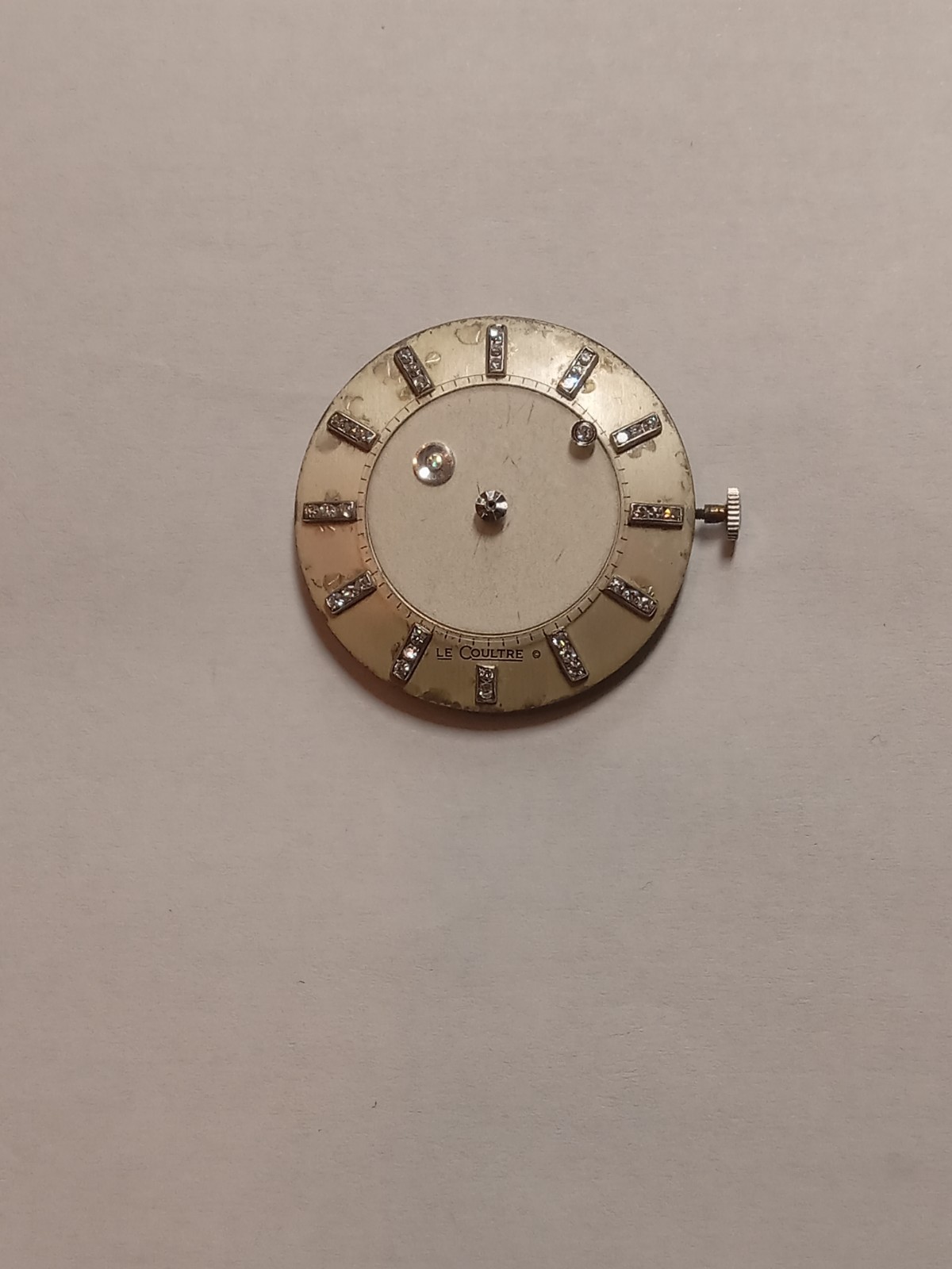 jaeger lecoultre W.movement Mystery Dial With Diamonds Real White Natyral Mens