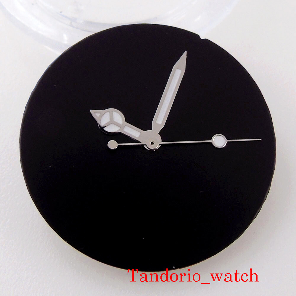 Bliger 29mm Black Sterile No Logo Watch Dial Hand For NH35 MIYOTA 8215 Movement