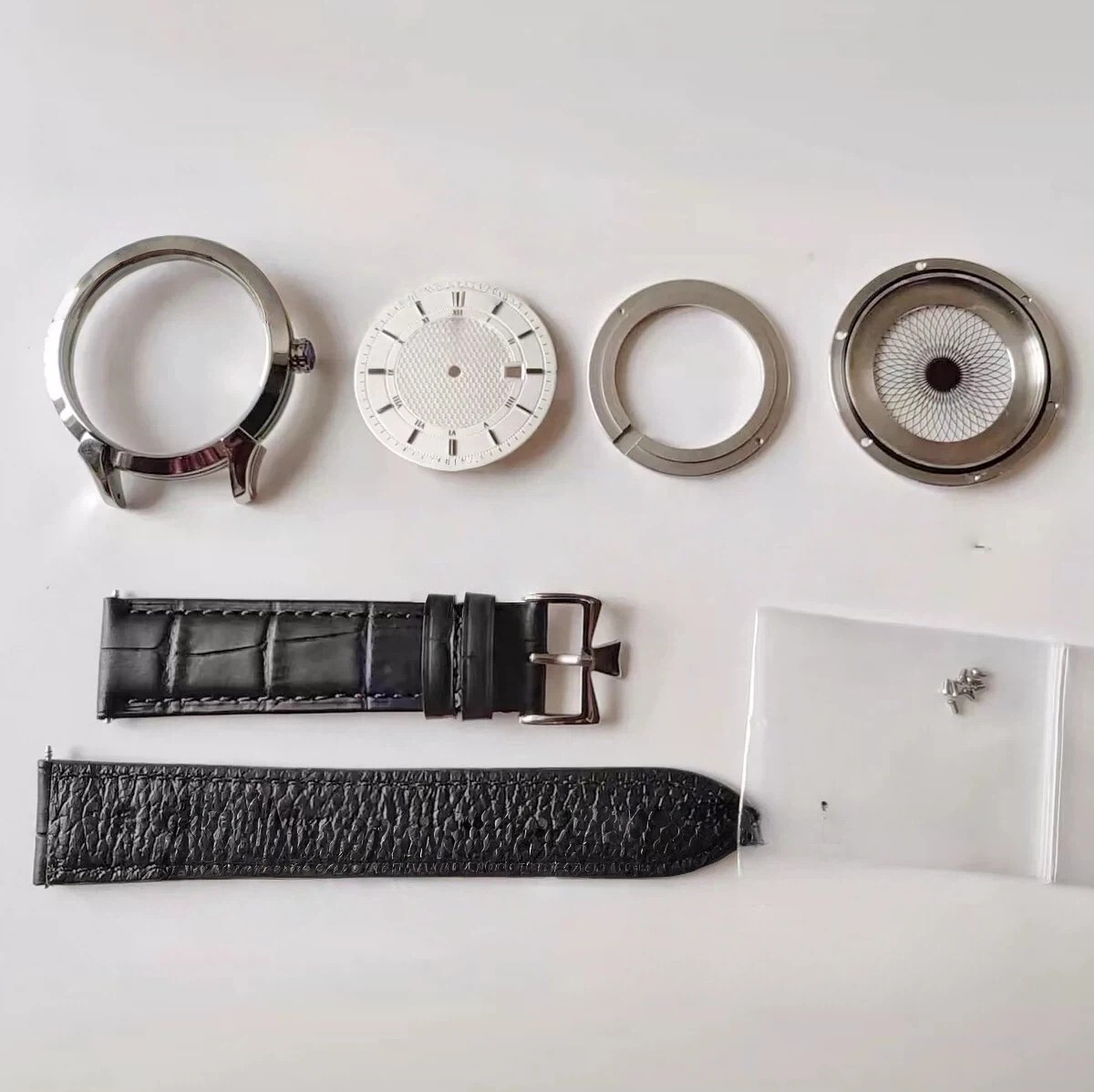 40mm Stainless Steel Watch Case With Band for Patrimony 2824