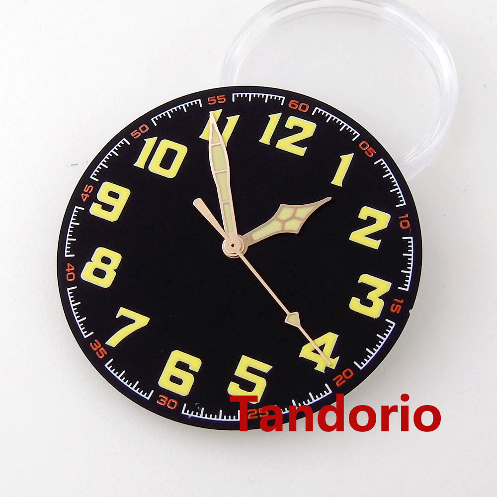 Fit NH35 NH36 ETA 2836 2824 PT5000 Automatic Green Luminous Watch Hands Dial