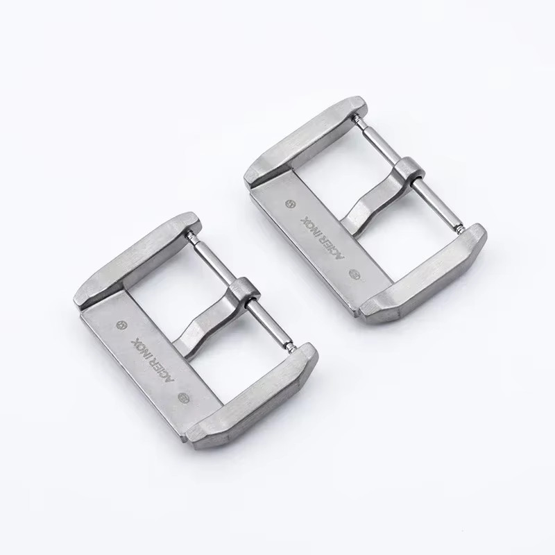 20mm Pin Clasp Folding Buckle Fits Blancpain Fifty Fathoms Rubber Strap Band