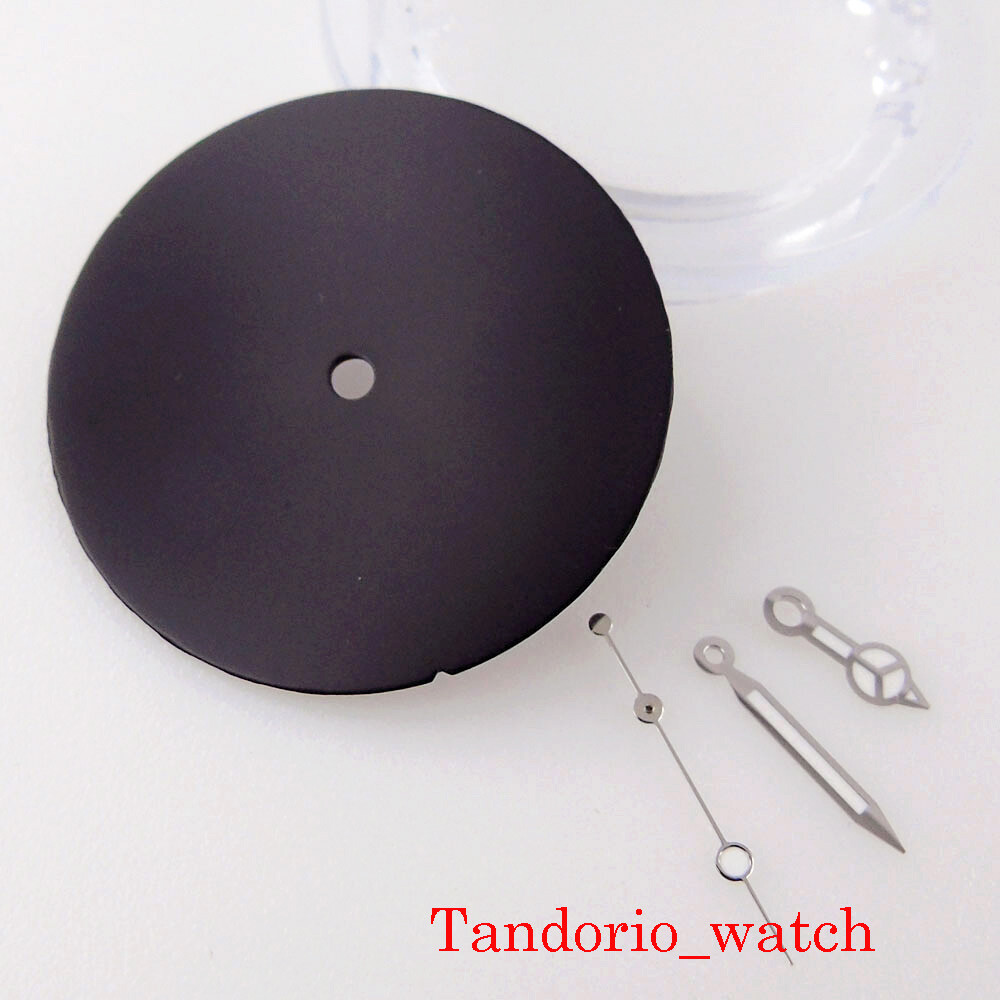 Bliger 29mm Black Sterile No Logo Watch Dial Hand For NH35 MIYOTA 8215 Movement