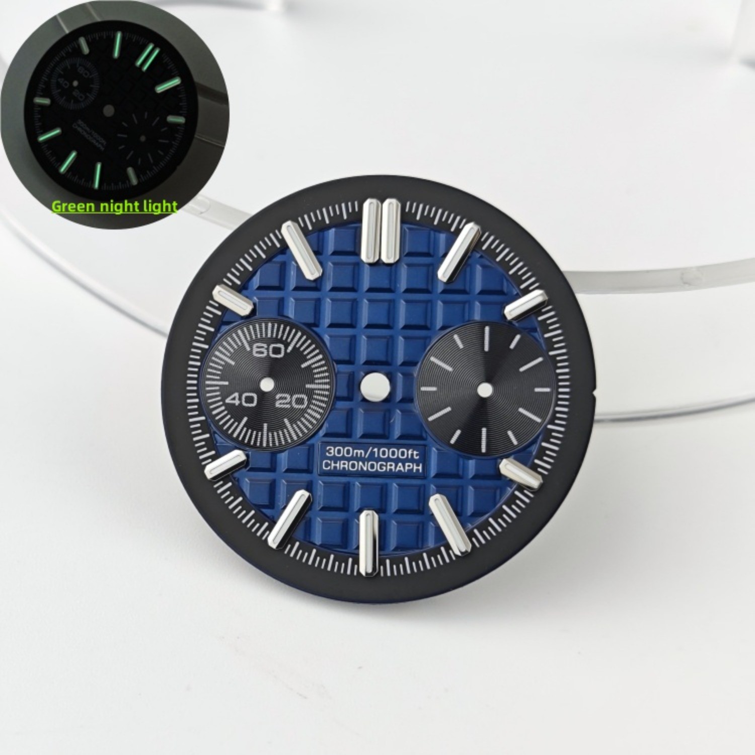 VK64 Dial 30mm White Orange Fit VK64 Movement Watch Accessories Watch Dial