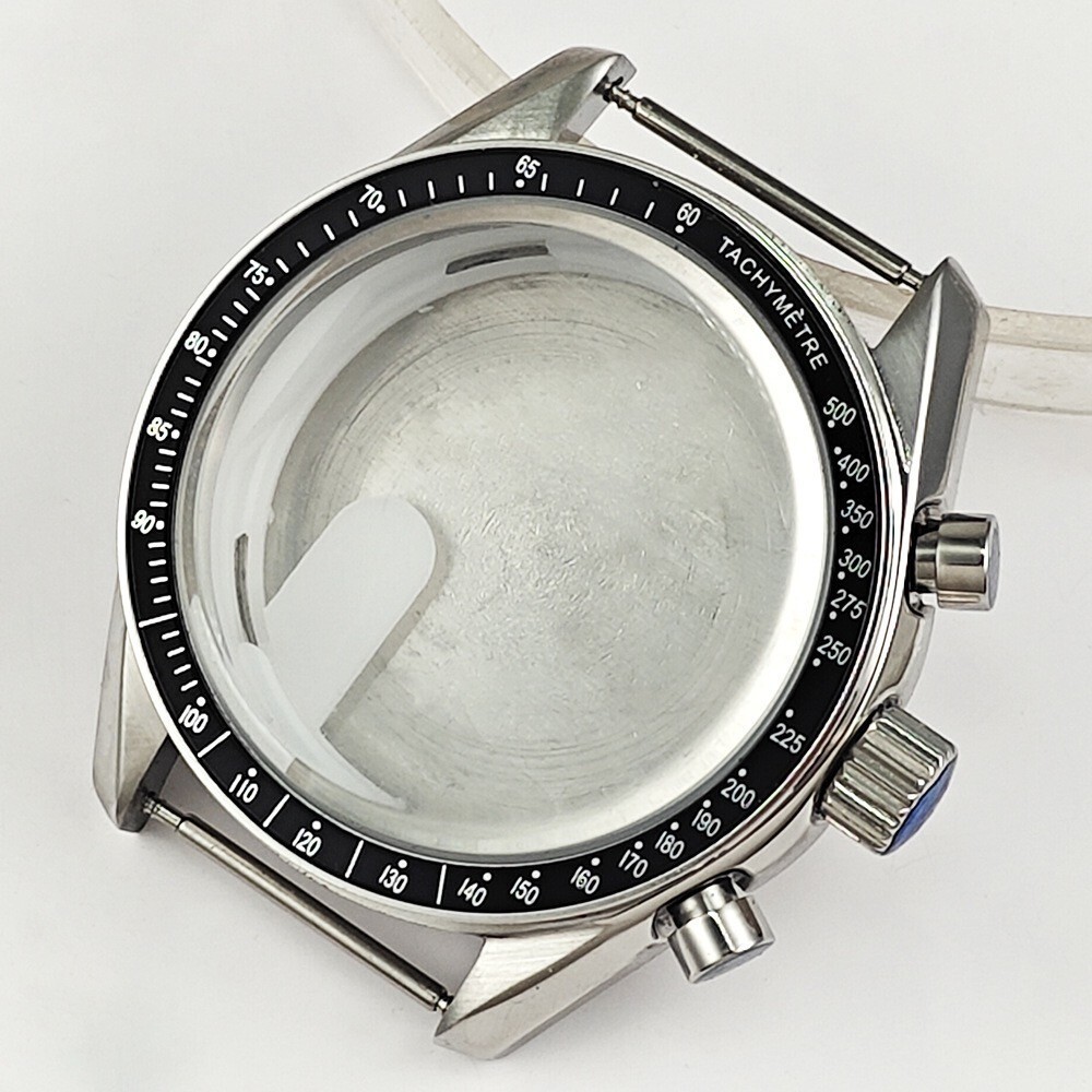 40mm Watch Case for Omega Speedmaster VK63/VK64 Chronograph Classic Steel