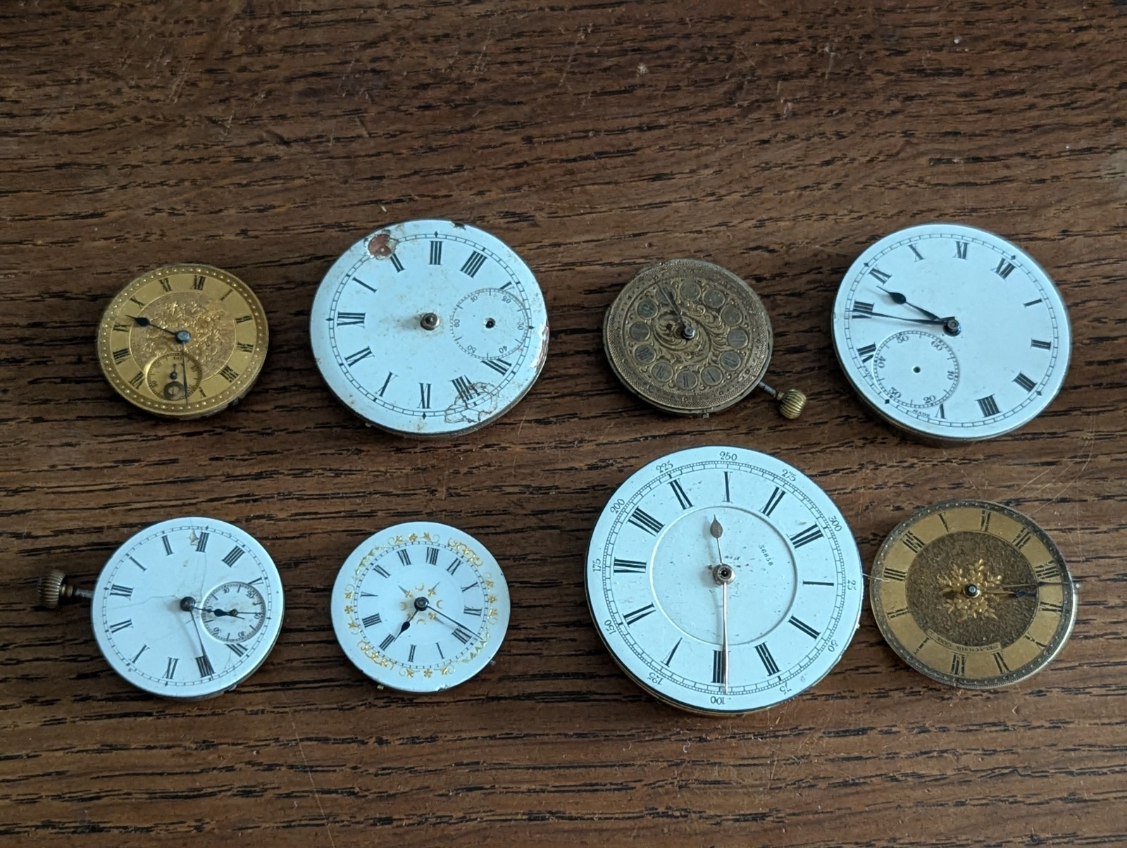 Pocket Watch Movements for Repair / Parts, Mixed Lot, Watchmaker Parts #S854