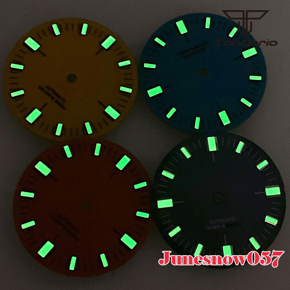 Sky Blue Watch Sterile Dial Lume Mark 28.5MM Fit NH35A NH36 SKX SRP PT ETA2824