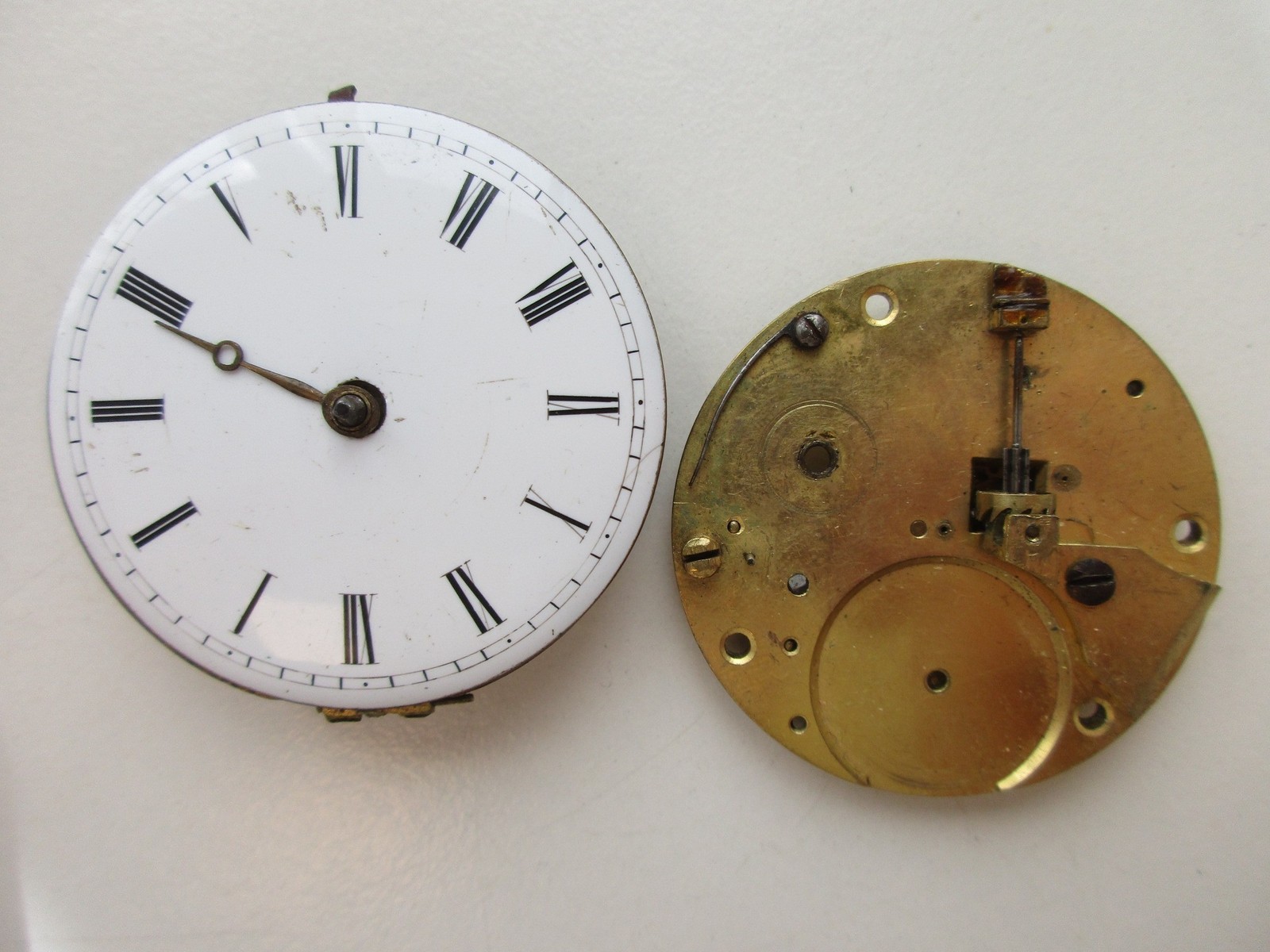 Verge Fusee pocket watch movements – Diam. 41.5 43 mm – for parts