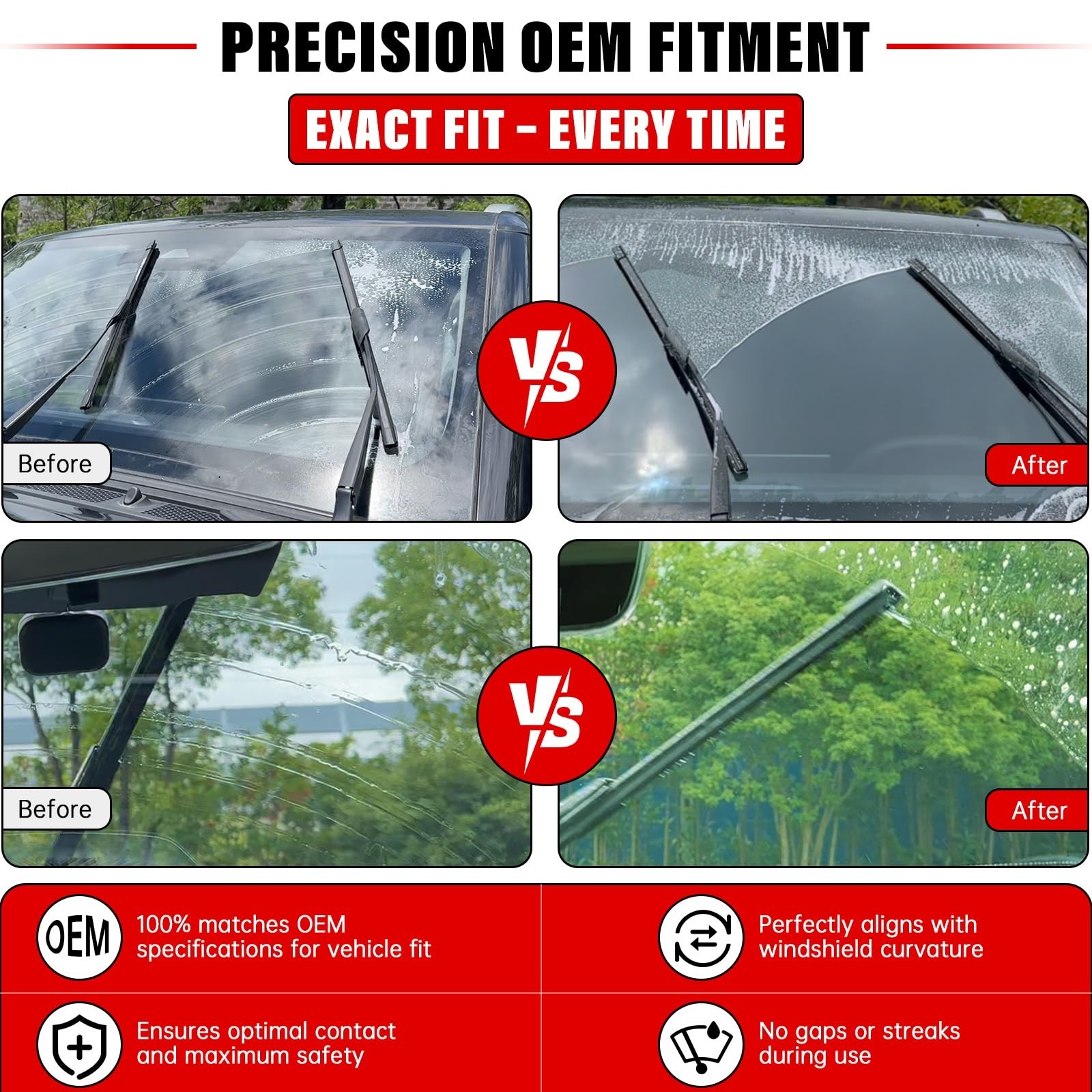 Windshield Wiper Blades Replacement for Mazda CX-5 CX-9 2017 2018 2019 2020 2…