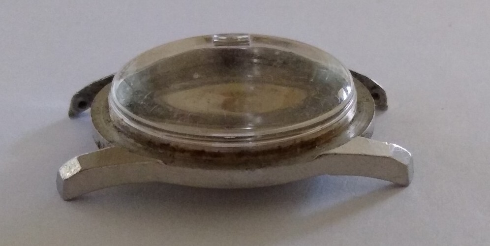 1950’s VINTAGE WYLER INCAFLEX SS CASE FOR 11.5L MOVEMENT 32.5mm