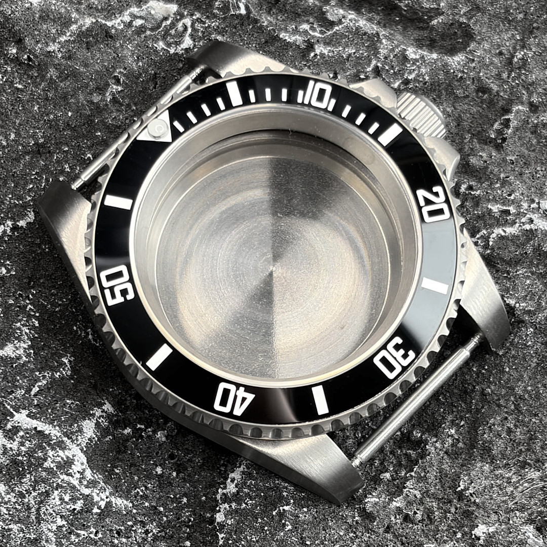 40MM Prevent Allergy Sapphire Glass Titanium Watch Case Fit Japan NH34 NH35 NH36