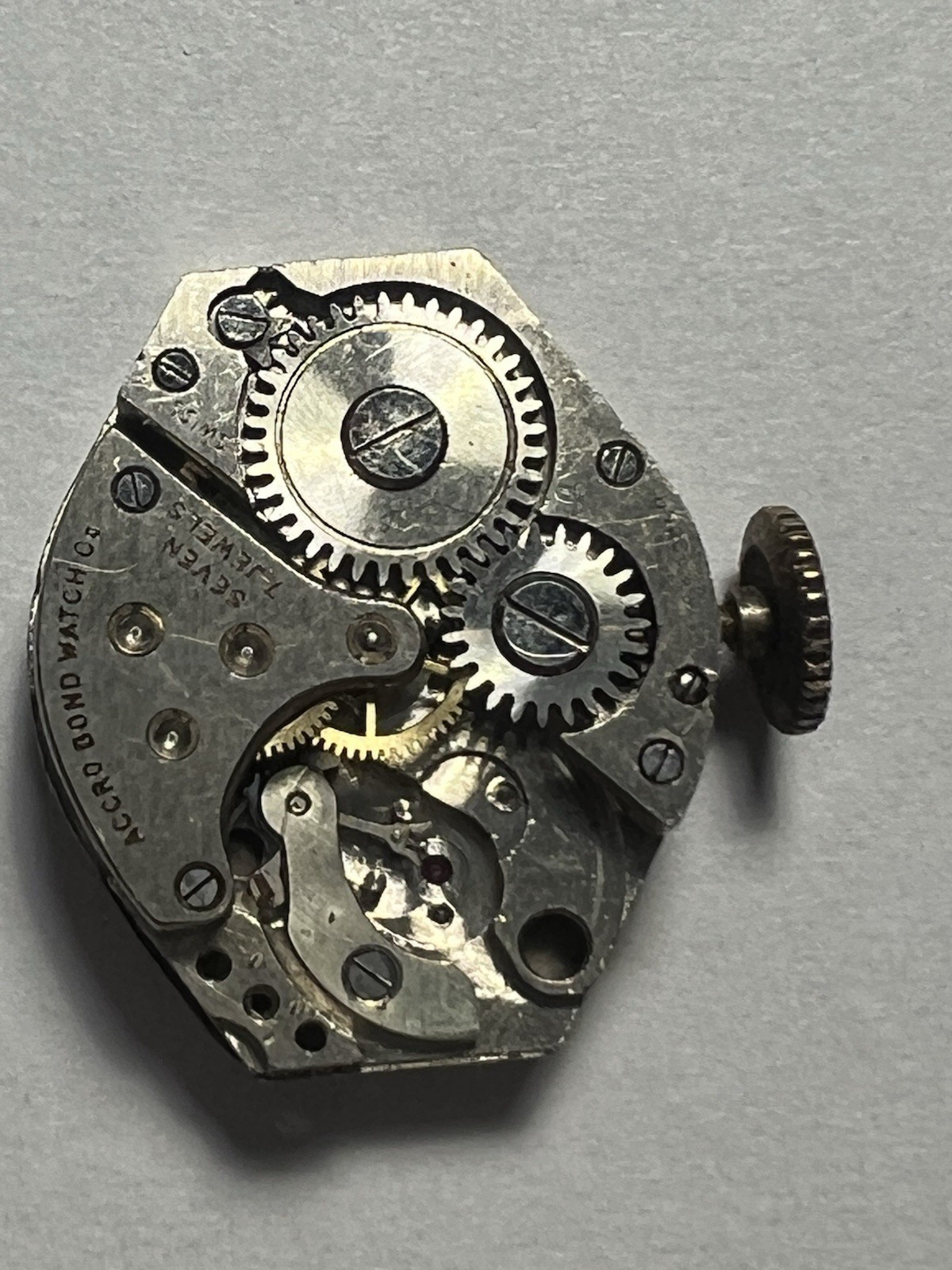 FHF 60 Watch Movement Fabrique d’Horlogerie de Fontainemelon Dial + Stige & Crown
