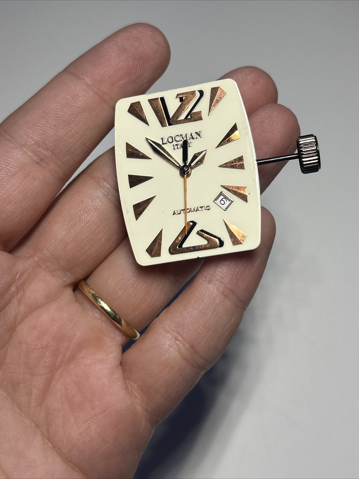 LOCMAN Italy Automatic Calendar 25J Cal 2824-2 Swiss Watch Movement