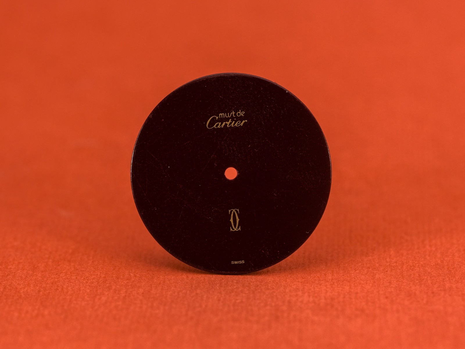 Authentic Cartier Must de Cartier Burgundy Dial
