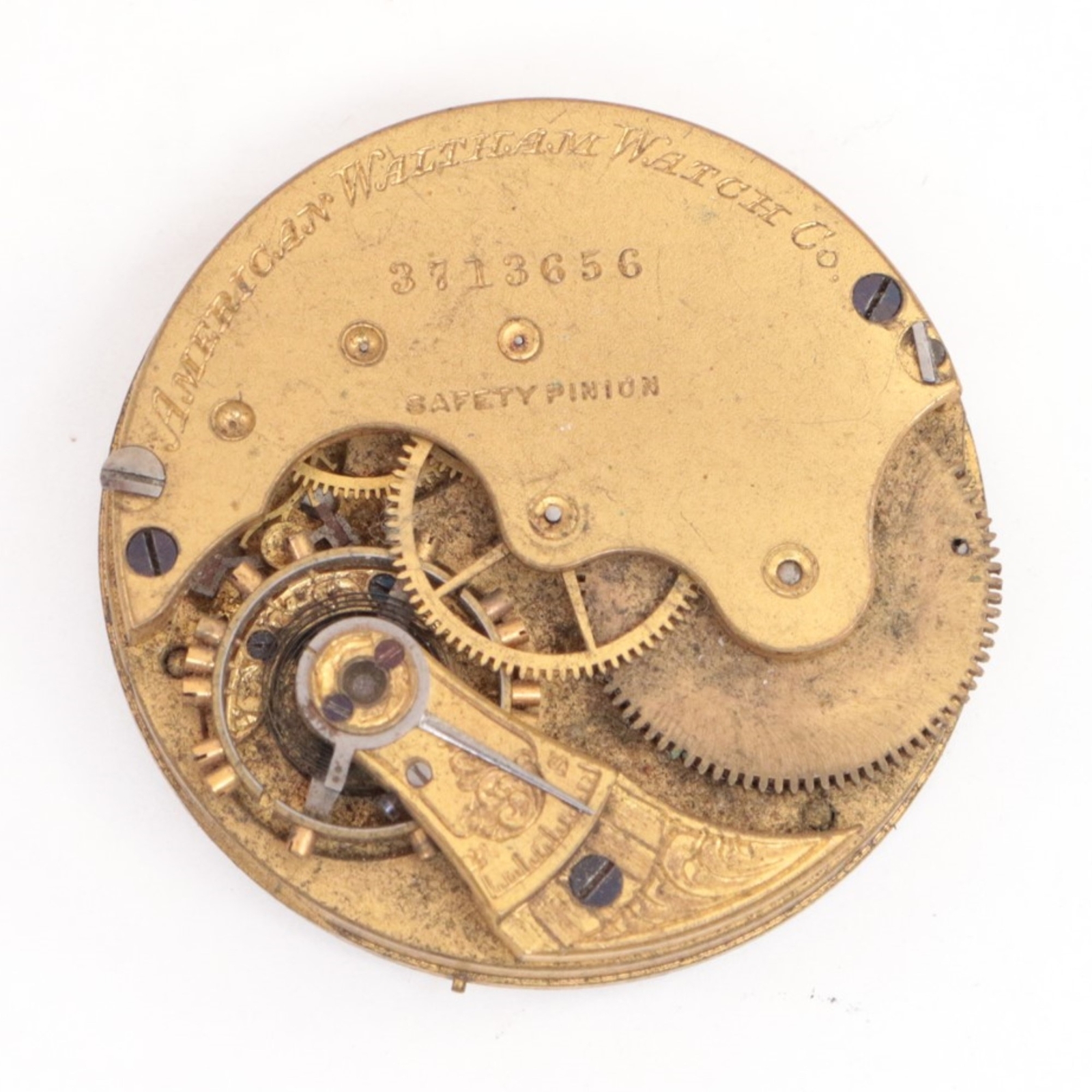 Waltham 6 Size Pocket Watch Movement – 1873M Seaside – AG48