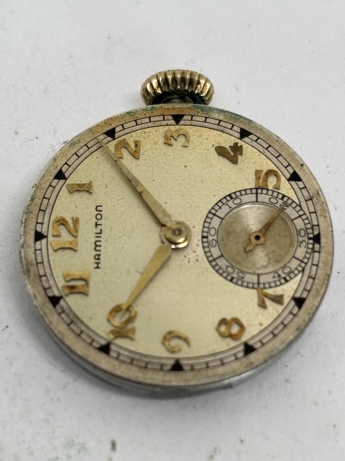 Hamilton 987s 17J Watch Movement *Not Running*